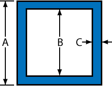 copper rectangular tubing sizes