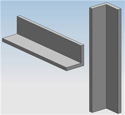 Aluminum Angle 6061 T6 1" x 1" x 3/16" wall x 72"