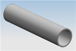 1" Aluminum Round Tube 6061 T6511 .250" wall x 24" 
